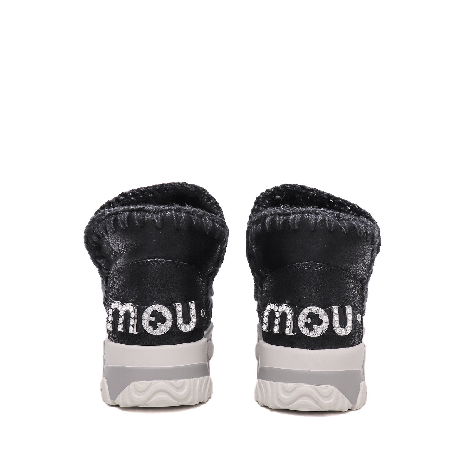 Mou Tronchetto Eskimo Trainer Logo Rhinestones