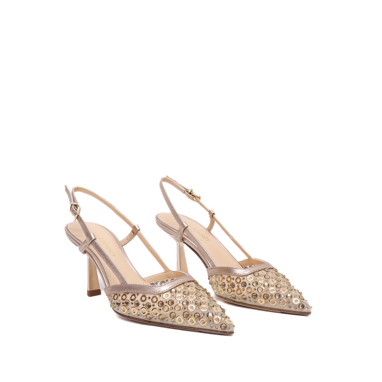 Nicole Bonnet Slingback Rhinestone