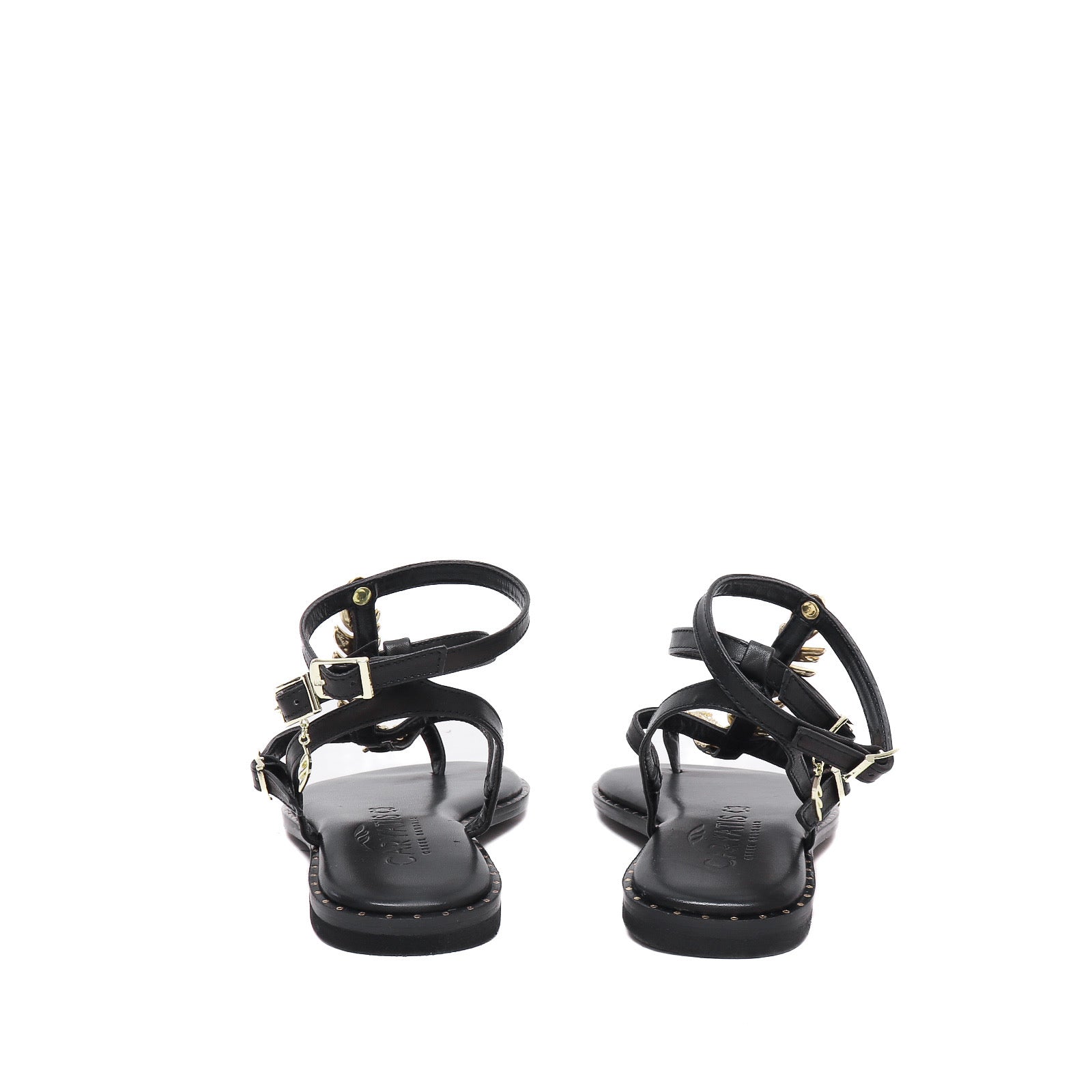 Caryatis Black Sandal