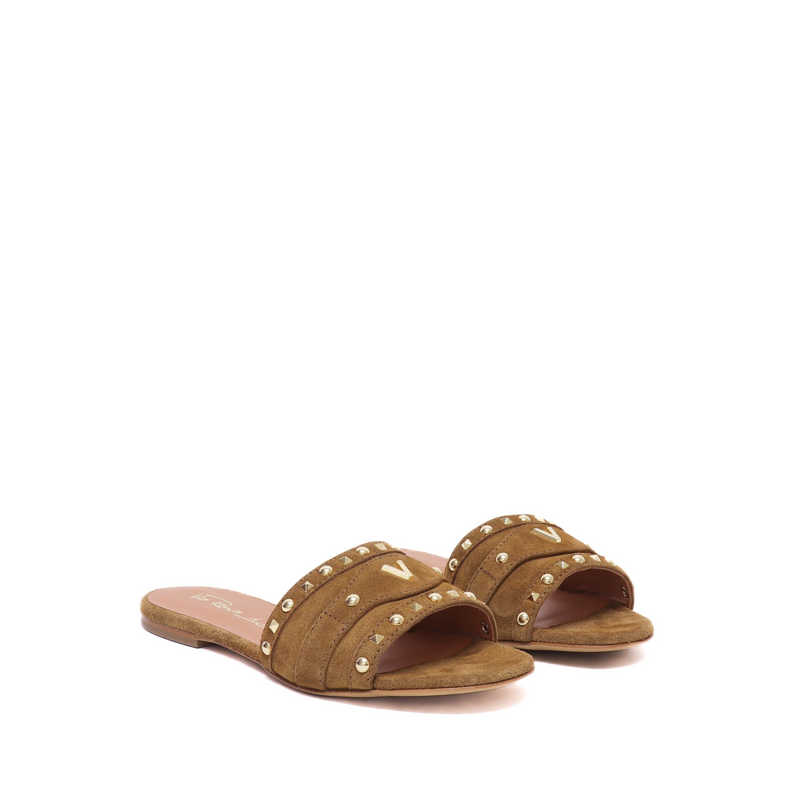 Via Roma 15 Studded Slippers