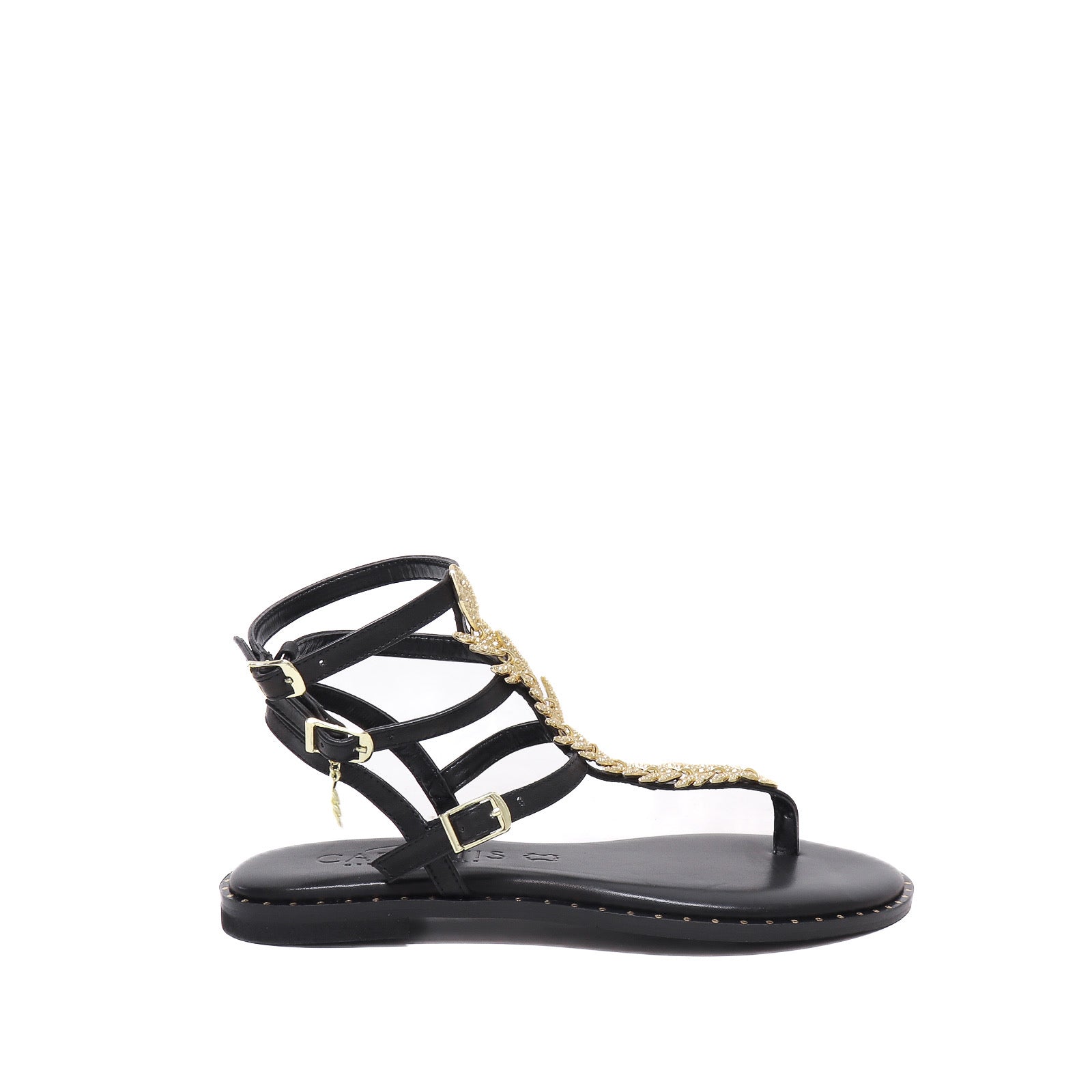 Caryatis Black Sandal