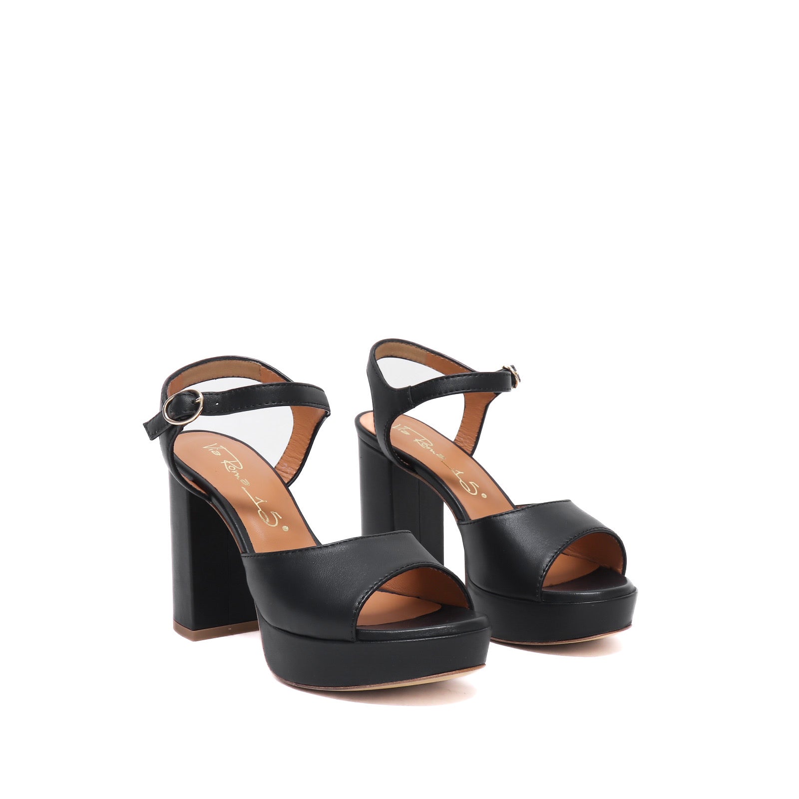 Via Roma 15 Sandalo Nero