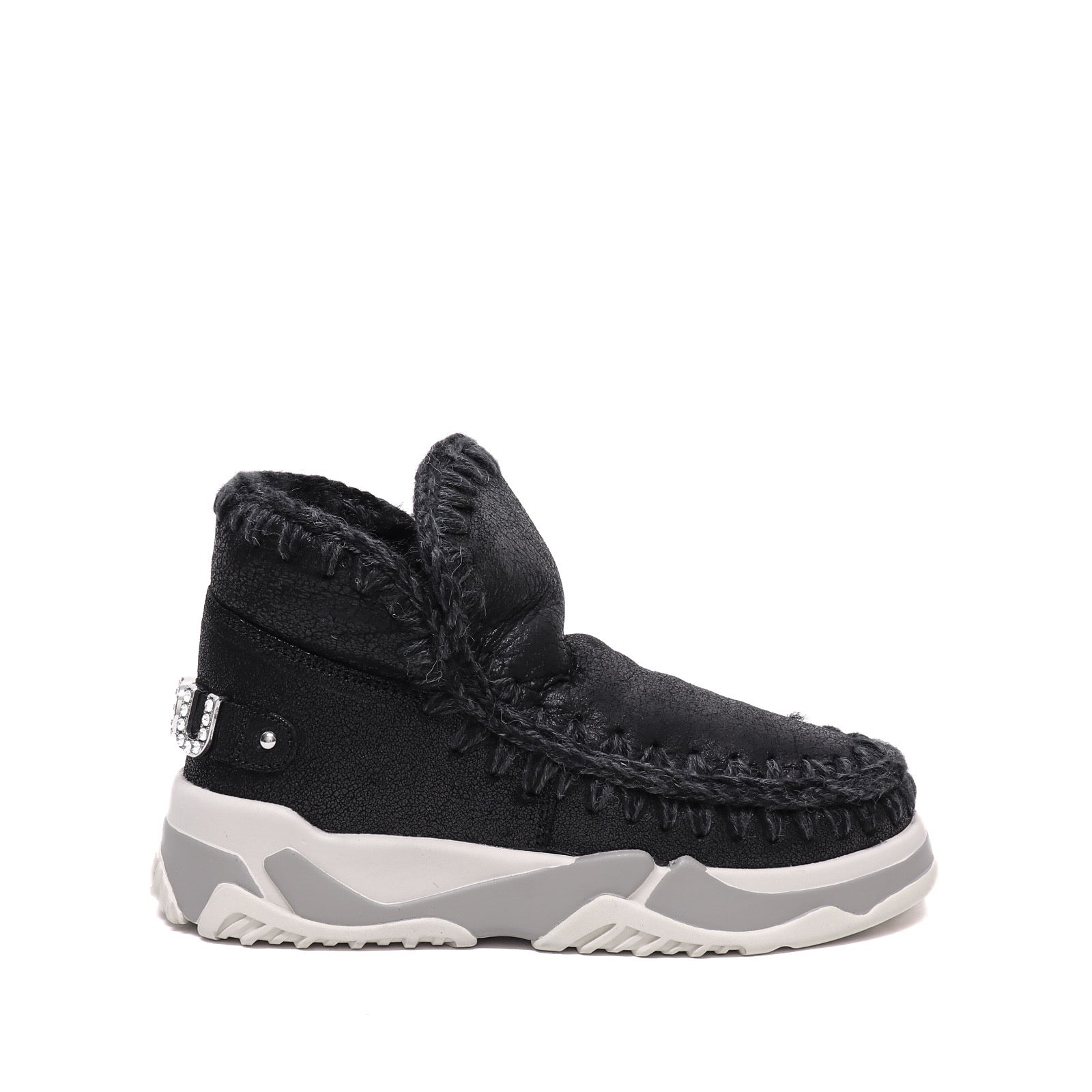 Mou Tronchetto Eskimo Trainer Logo Rhinestones