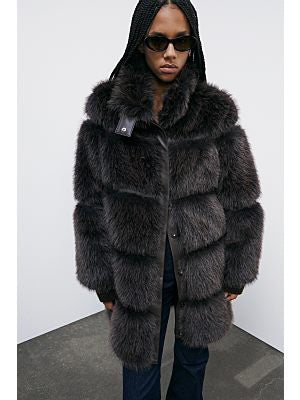 Patrizia Pepe Pelliccia Fluffy Midi