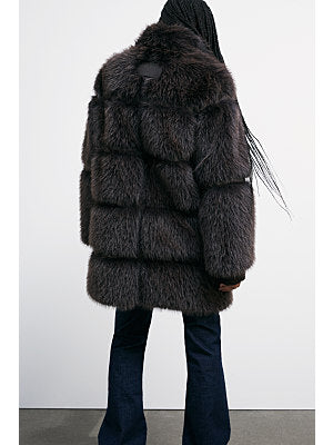 Patrizia Pepe Pelliccia Fluffy Midi