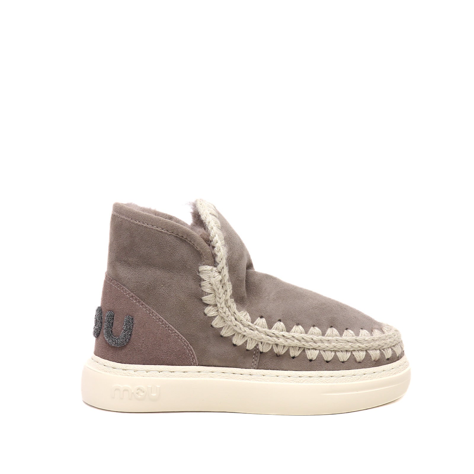 Mou Eskimo Sneaker Ankle Boot Bold Glitter Logo