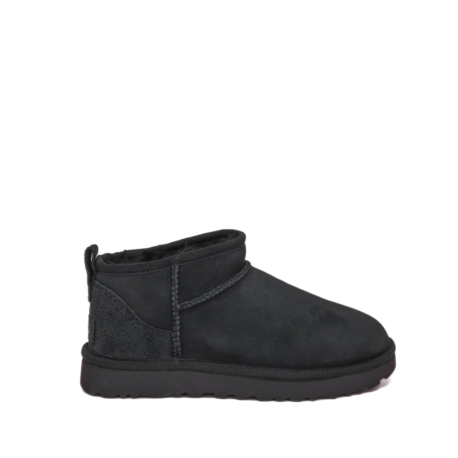 UGG Classic Ultra Mini Black Ankle Boot