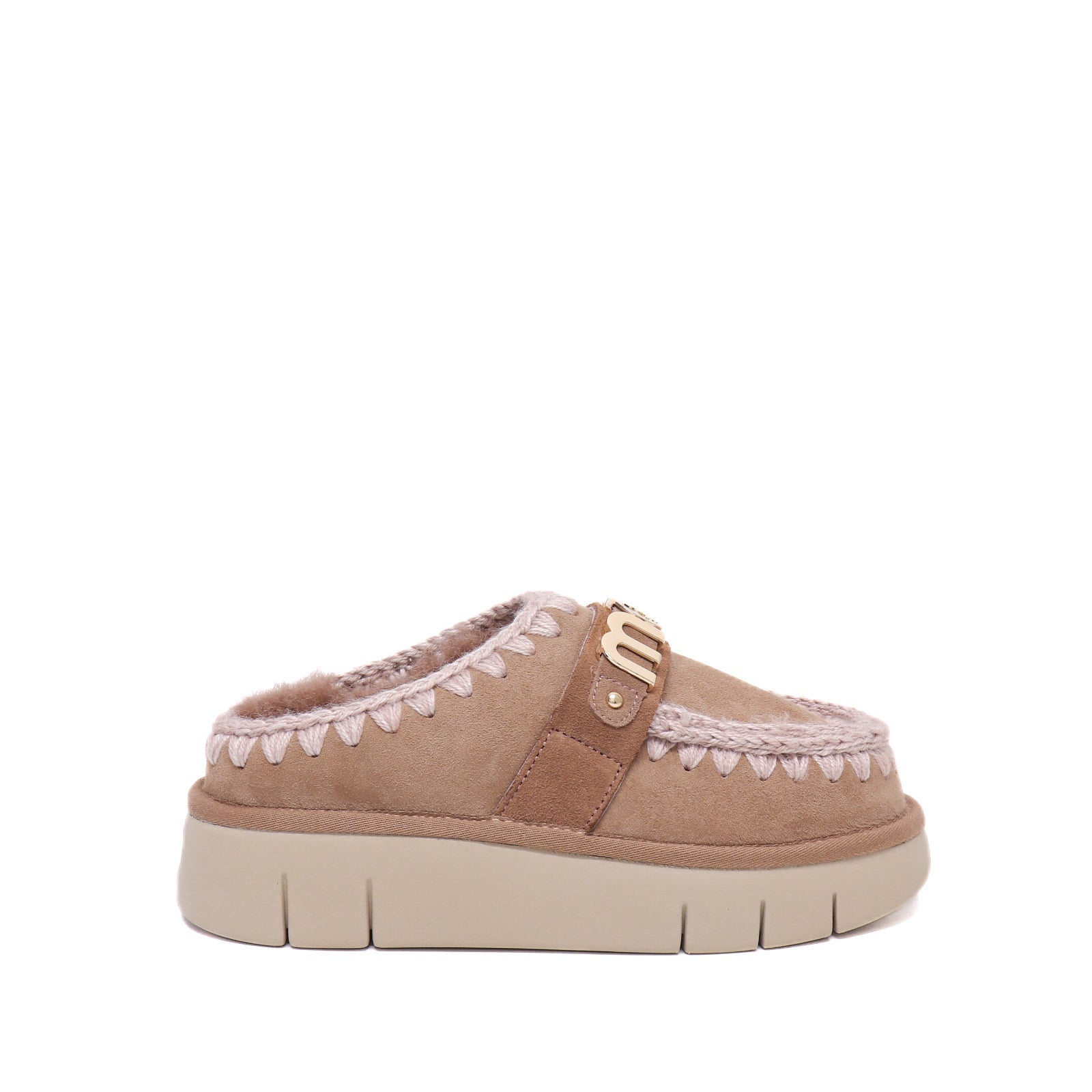 Mou Slipper Bounce metal logo