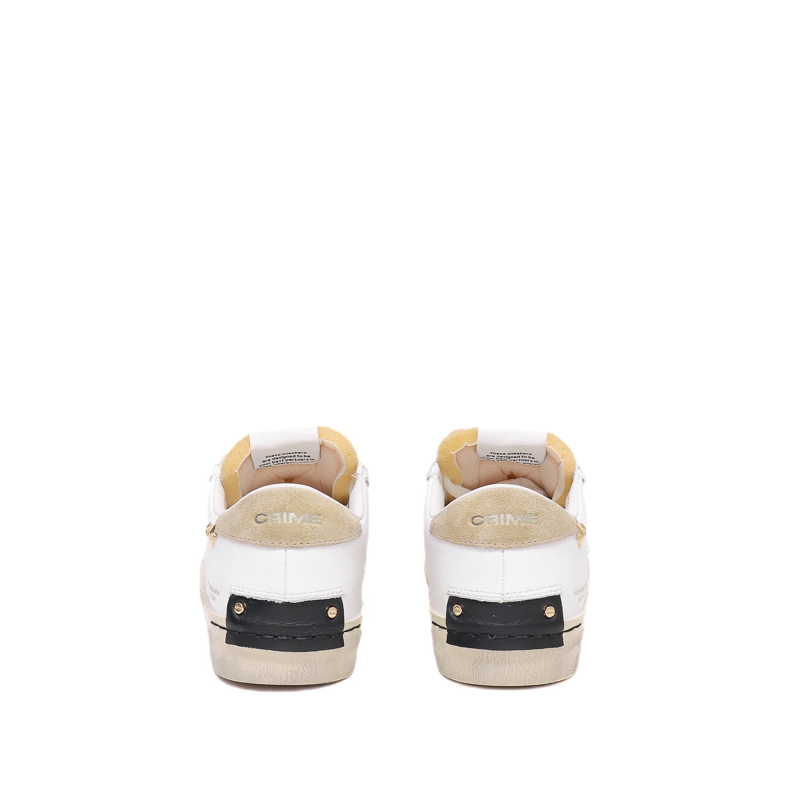 Crime London Sneaker Distressed White Amber