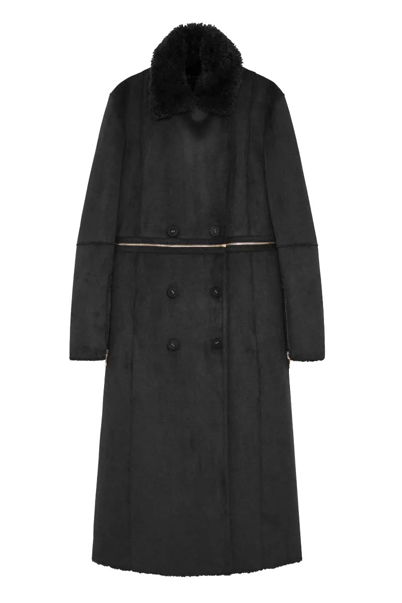 Patrizia Pepe Double Breasted Reversible Coat